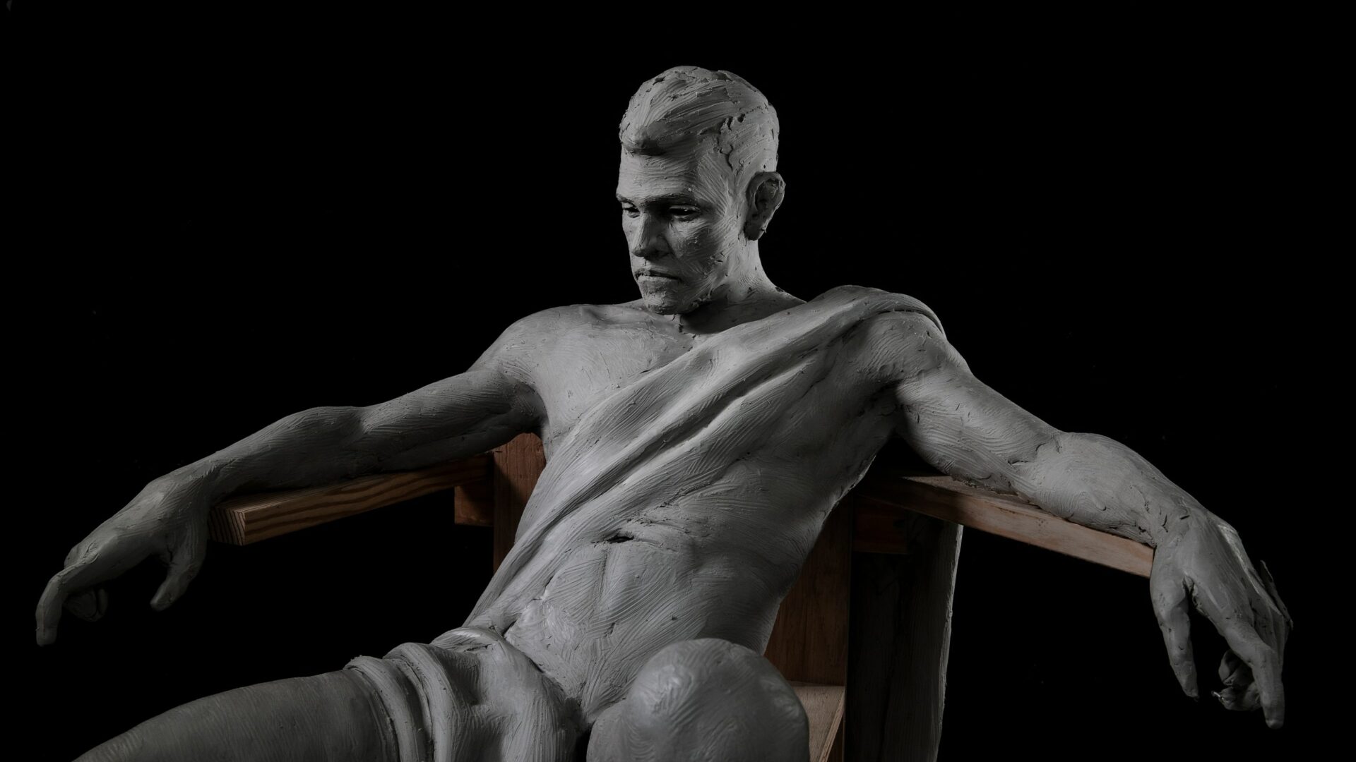 Sculpting MODELING MALE FIGURE using water based clay ( for beginners )  FIGURE MODELING - PART 5 