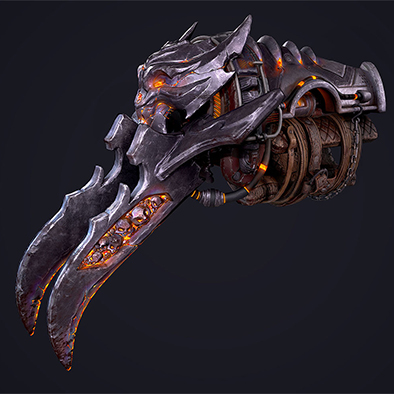 A digital painting of a skull helmet.