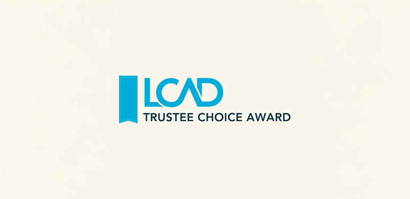 A graphic that says Trustee Choice Award.