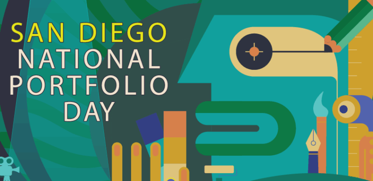 A graphic with teal, green, and yellow.