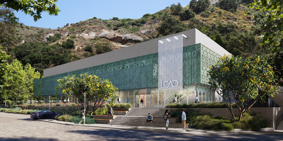 A rendering of LCAD's new student innovation center.